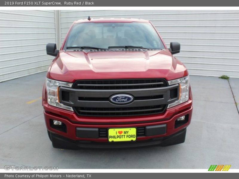 Ruby Red / Black 2019 Ford F150 XLT SuperCrew