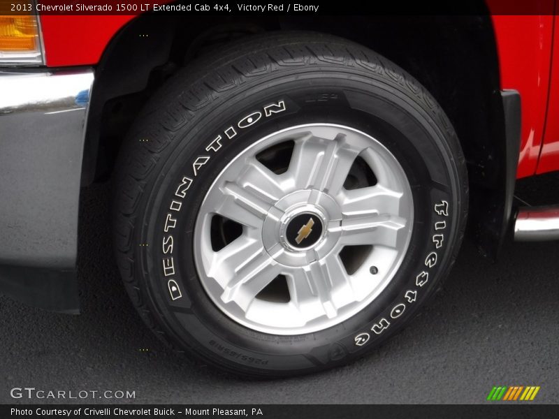 Victory Red / Ebony 2013 Chevrolet Silverado 1500 LT Extended Cab 4x4