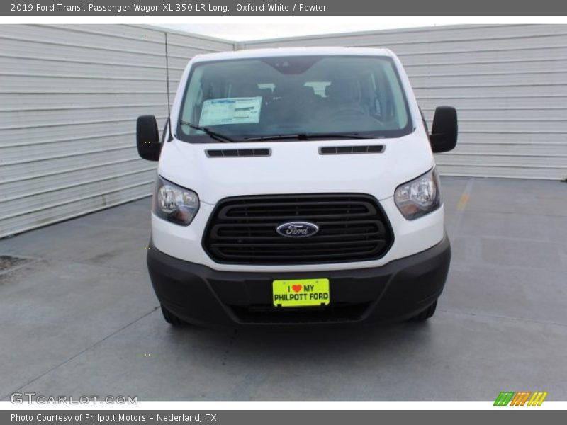 Oxford White / Pewter 2019 Ford Transit Passenger Wagon XL 350 LR Long