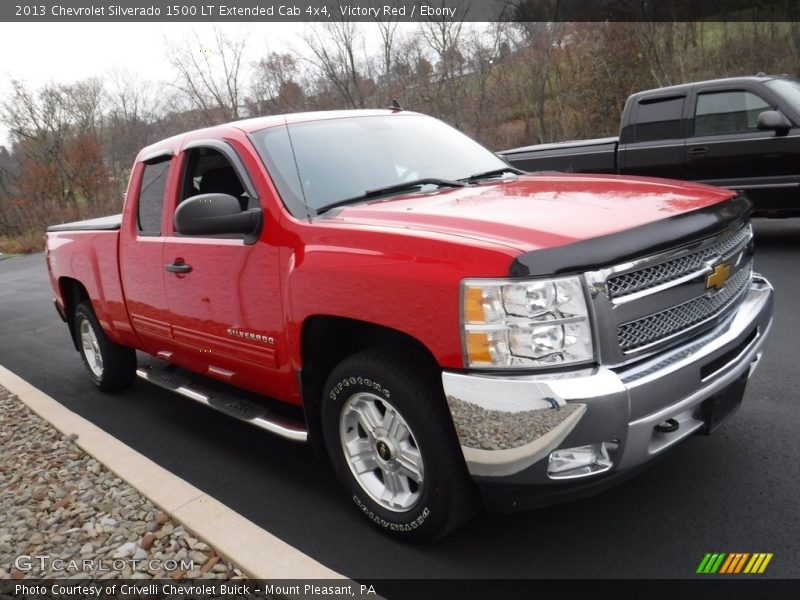 Victory Red / Ebony 2013 Chevrolet Silverado 1500 LT Extended Cab 4x4