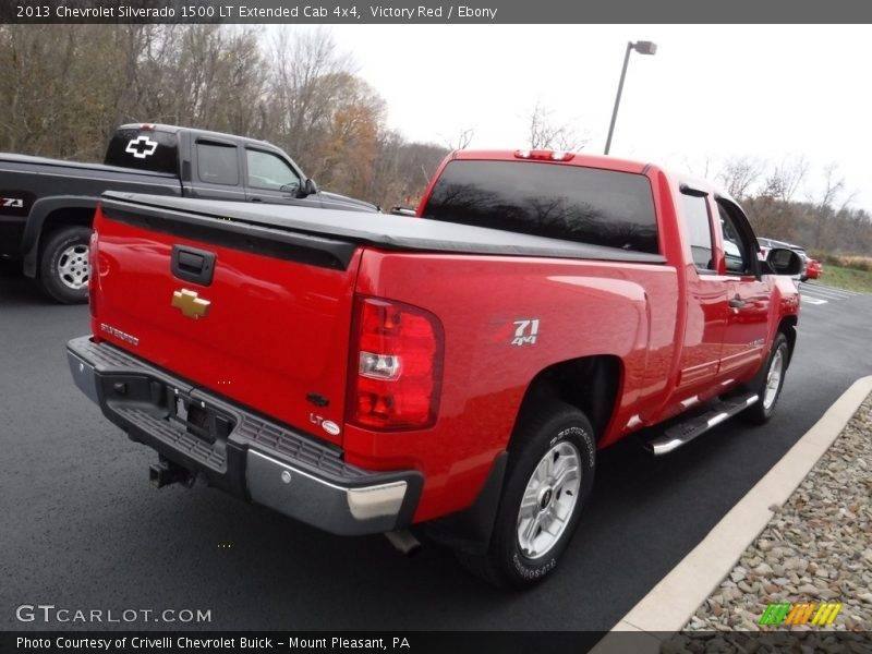 Victory Red / Ebony 2013 Chevrolet Silverado 1500 LT Extended Cab 4x4