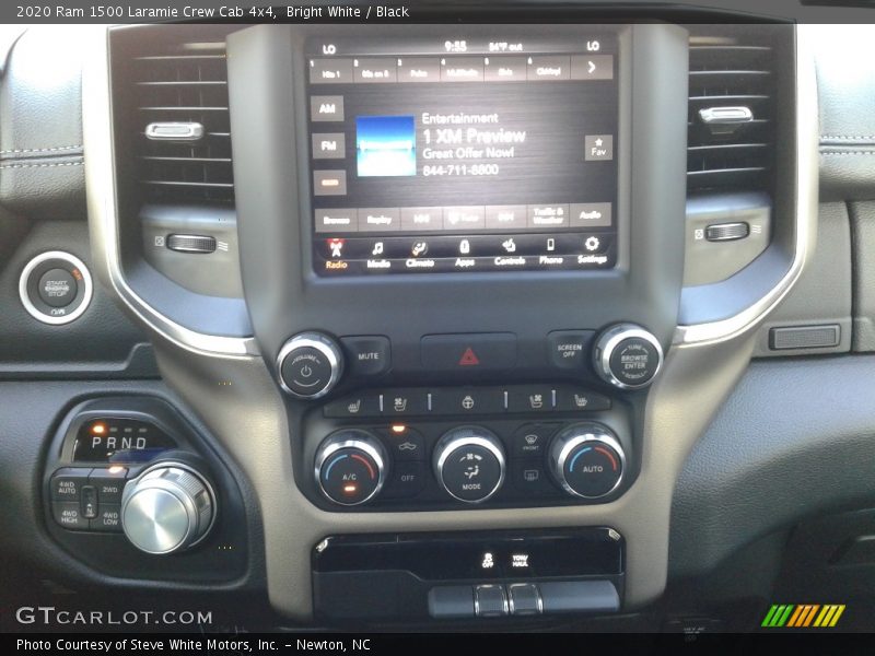 Bright White / Black 2020 Ram 1500 Laramie Crew Cab 4x4