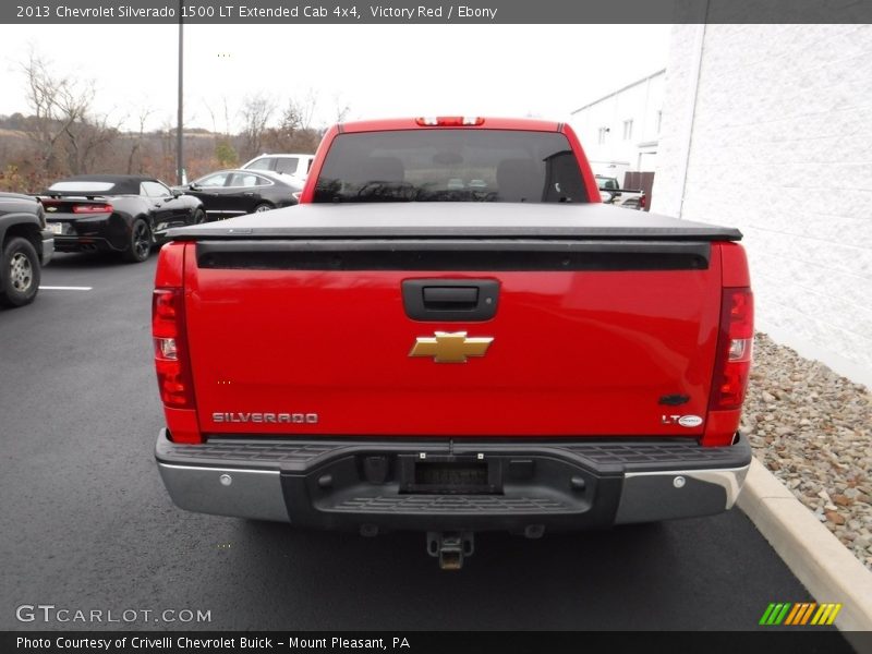 Victory Red / Ebony 2013 Chevrolet Silverado 1500 LT Extended Cab 4x4