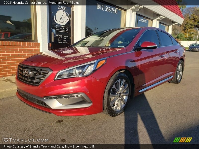 Venetian Red / Beige 2016 Hyundai Sonata Limited