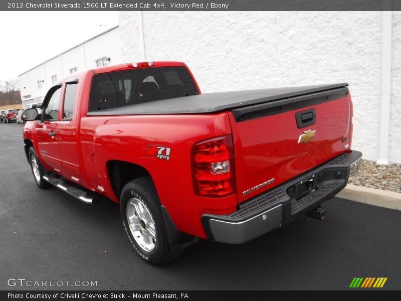 Victory Red / Ebony 2013 Chevrolet Silverado 1500 LT Extended Cab 4x4