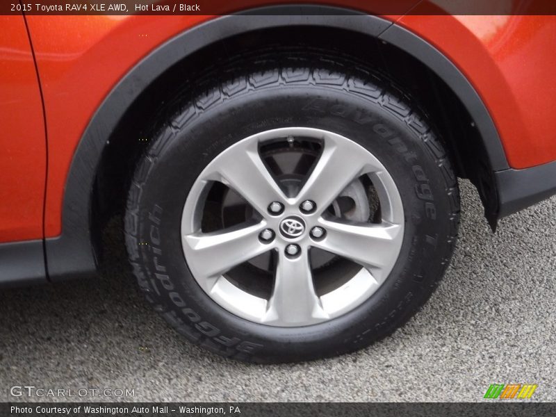 Hot Lava / Black 2015 Toyota RAV4 XLE AWD