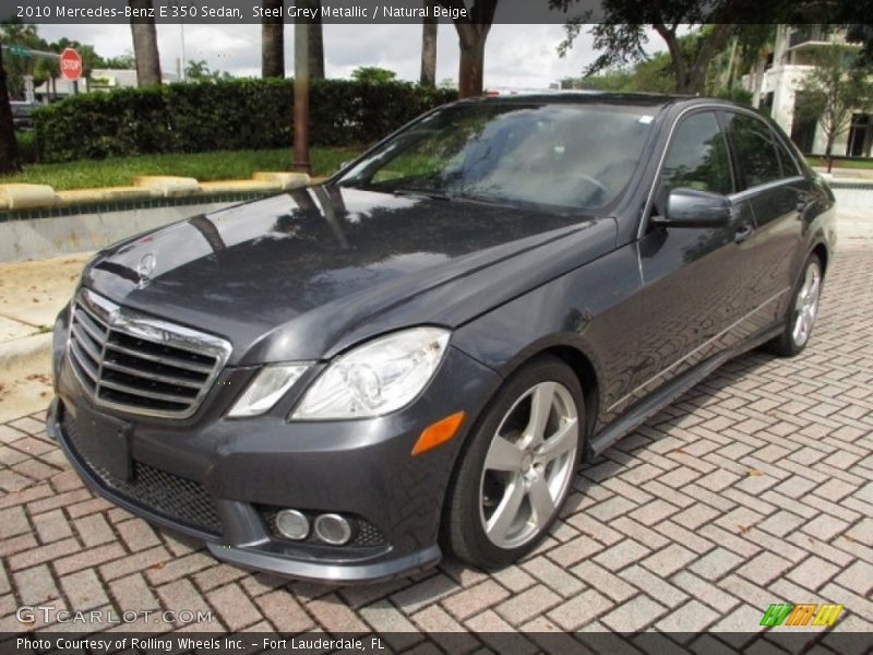 Steel Grey Metallic / Natural Beige 2010 Mercedes-Benz E 350 Sedan