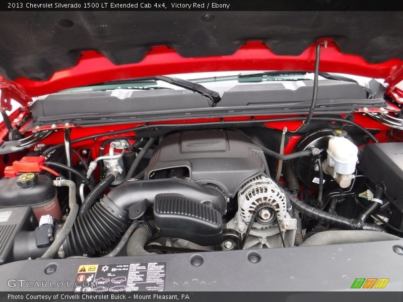 Victory Red / Ebony 2013 Chevrolet Silverado 1500 LT Extended Cab 4x4