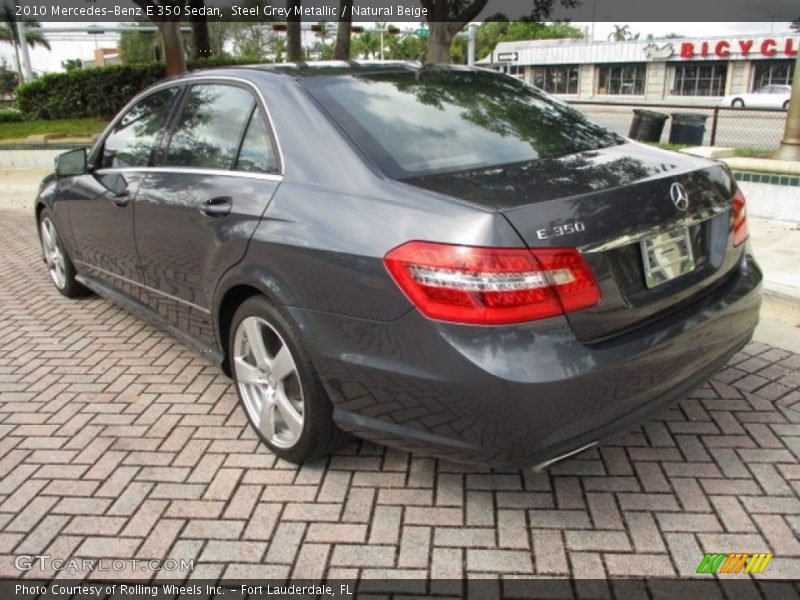 Steel Grey Metallic / Natural Beige 2010 Mercedes-Benz E 350 Sedan