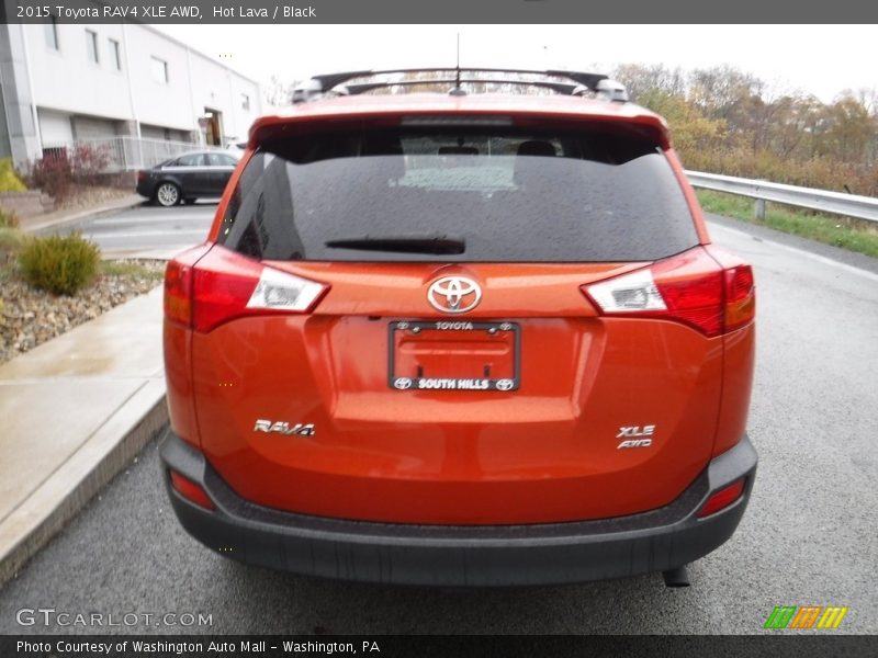 Hot Lava / Black 2015 Toyota RAV4 XLE AWD