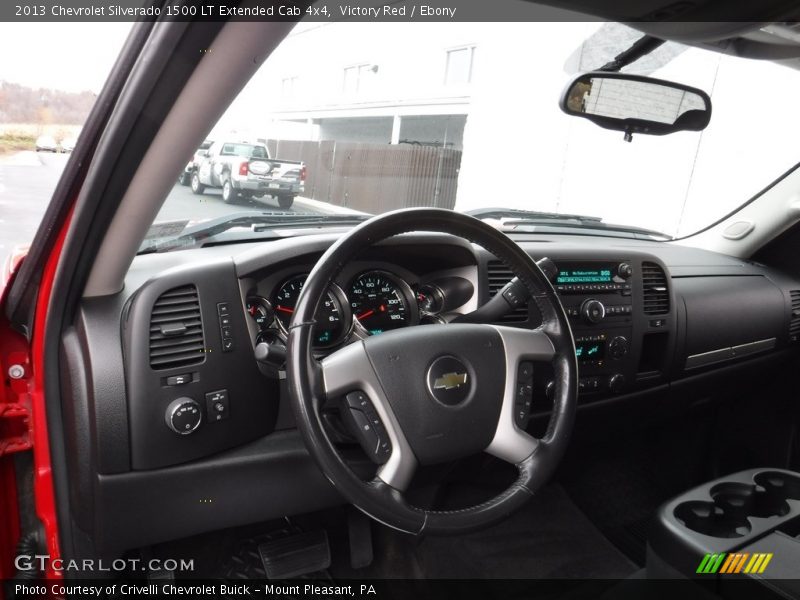 Victory Red / Ebony 2013 Chevrolet Silverado 1500 LT Extended Cab 4x4