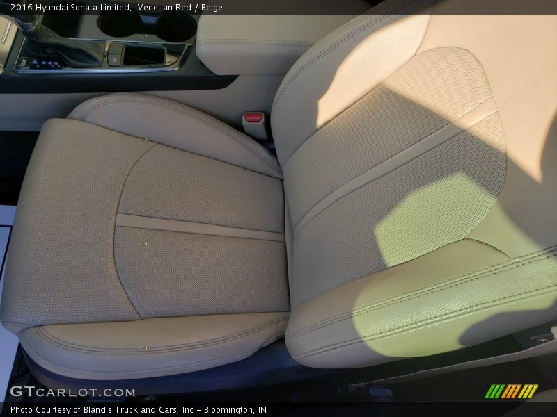 Venetian Red / Beige 2016 Hyundai Sonata Limited