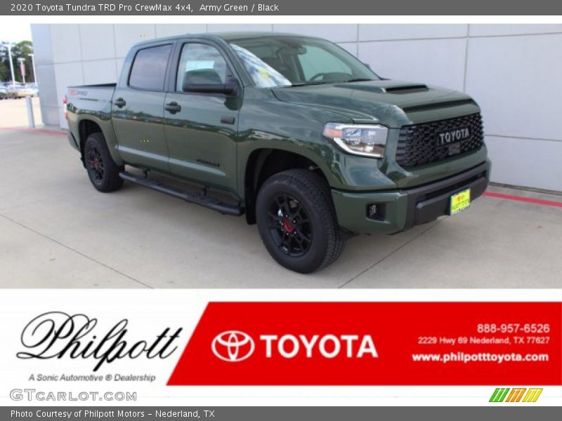 Army Green / Black 2020 Toyota Tundra TRD Pro CrewMax 4x4