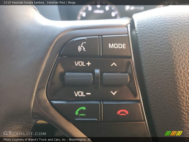 Venetian Red / Beige 2016 Hyundai Sonata Limited