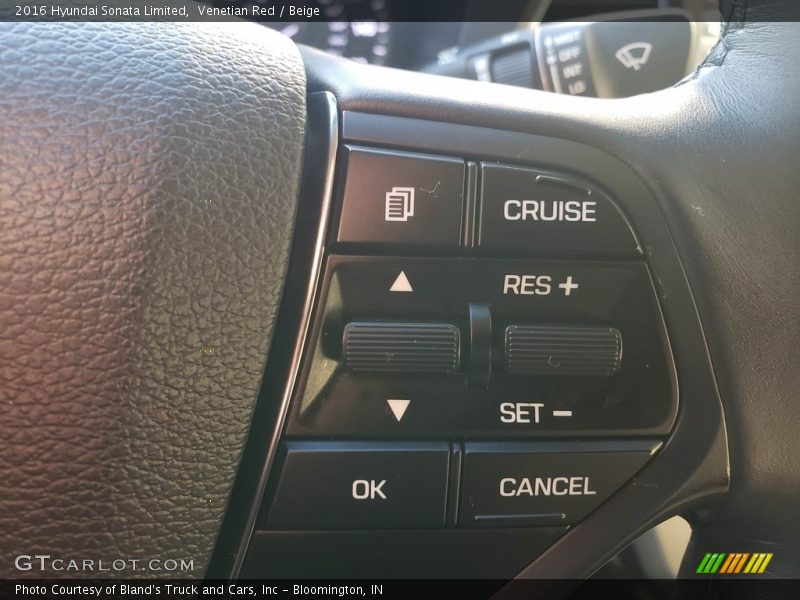 Venetian Red / Beige 2016 Hyundai Sonata Limited
