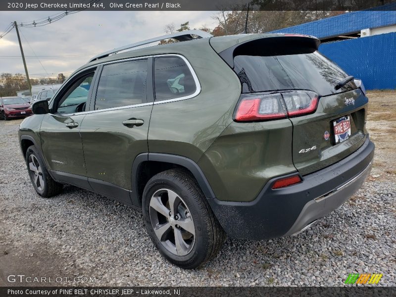 Olive Green Pearl / Black 2020 Jeep Cherokee Limited 4x4