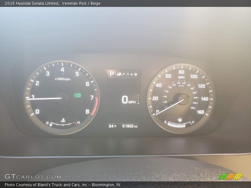 Venetian Red / Beige 2016 Hyundai Sonata Limited