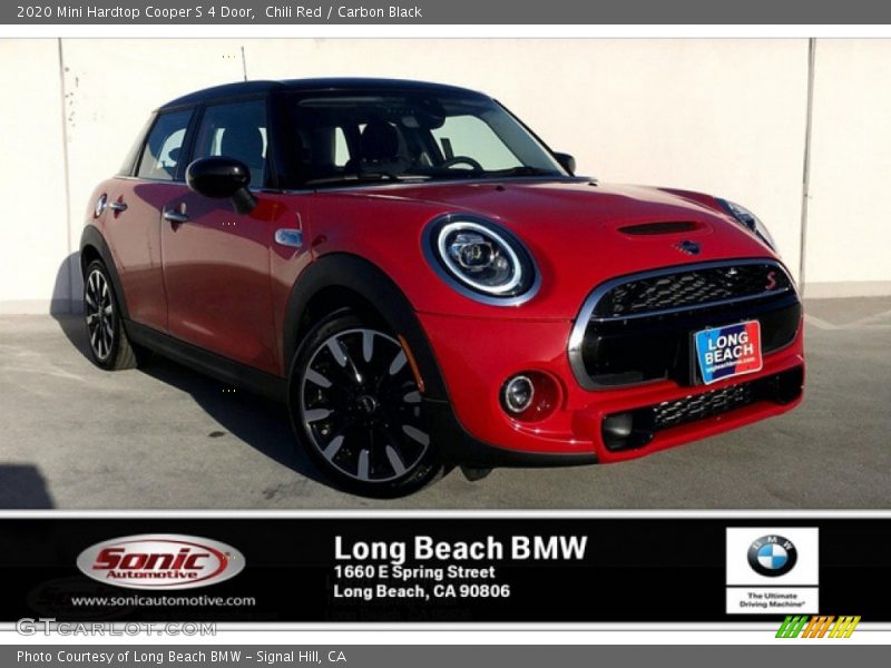 Chili Red / Carbon Black 2020 Mini Hardtop Cooper S 4 Door