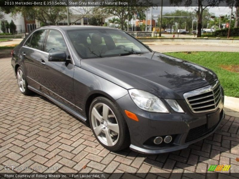 Steel Grey Metallic / Natural Beige 2010 Mercedes-Benz E 350 Sedan