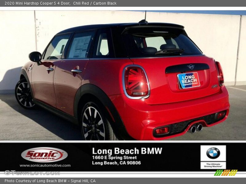 Chili Red / Carbon Black 2020 Mini Hardtop Cooper S 4 Door