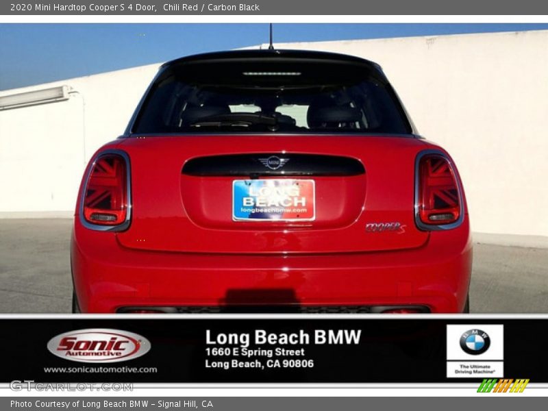 Chili Red / Carbon Black 2020 Mini Hardtop Cooper S 4 Door