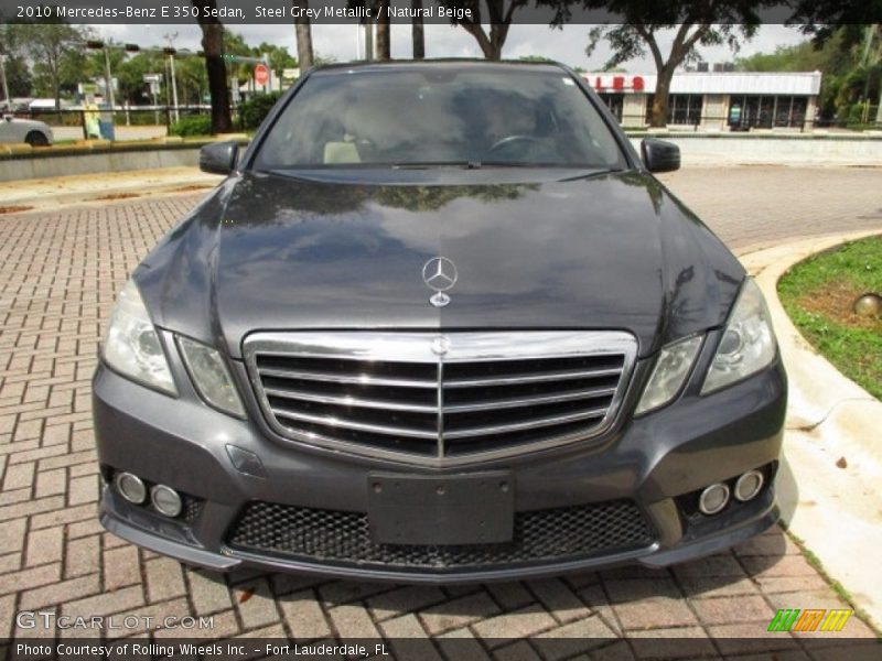 Steel Grey Metallic / Natural Beige 2010 Mercedes-Benz E 350 Sedan