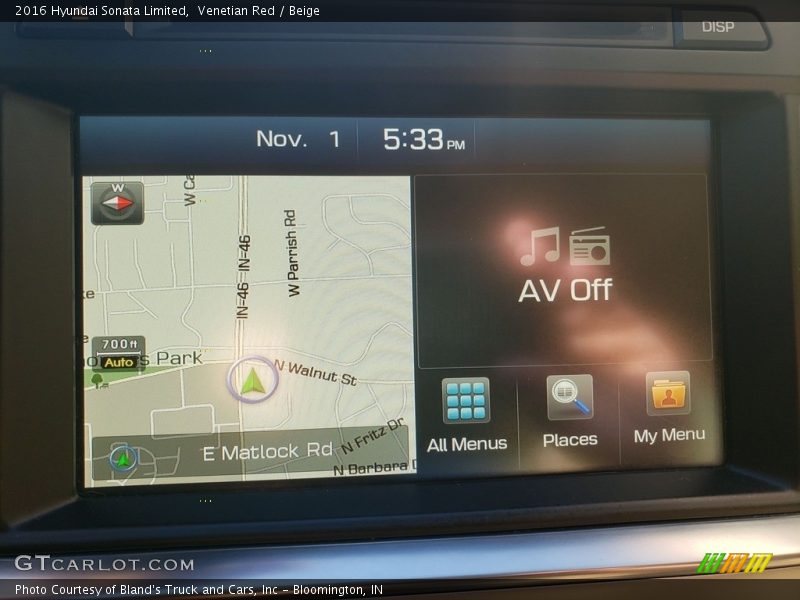 Venetian Red / Beige 2016 Hyundai Sonata Limited