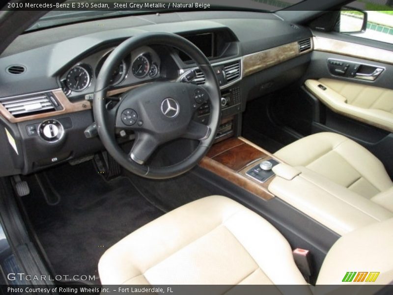 Steel Grey Metallic / Natural Beige 2010 Mercedes-Benz E 350 Sedan