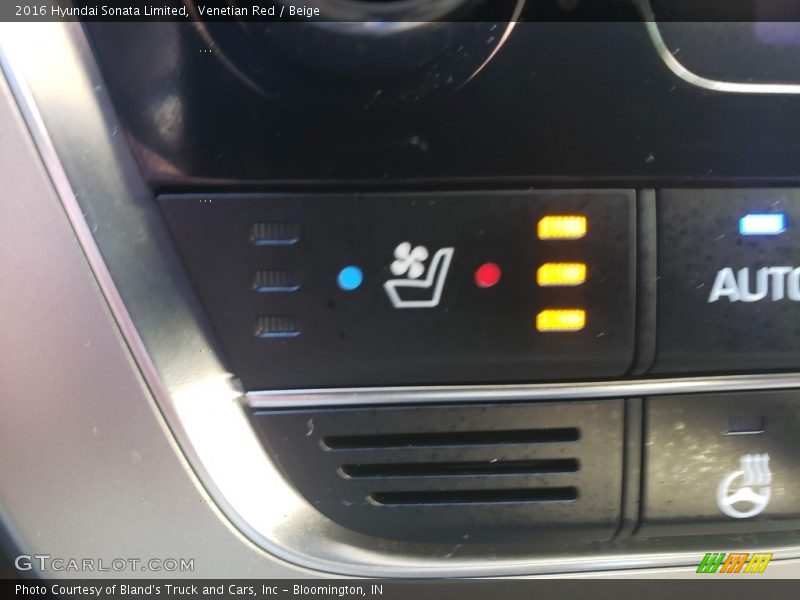 Venetian Red / Beige 2016 Hyundai Sonata Limited