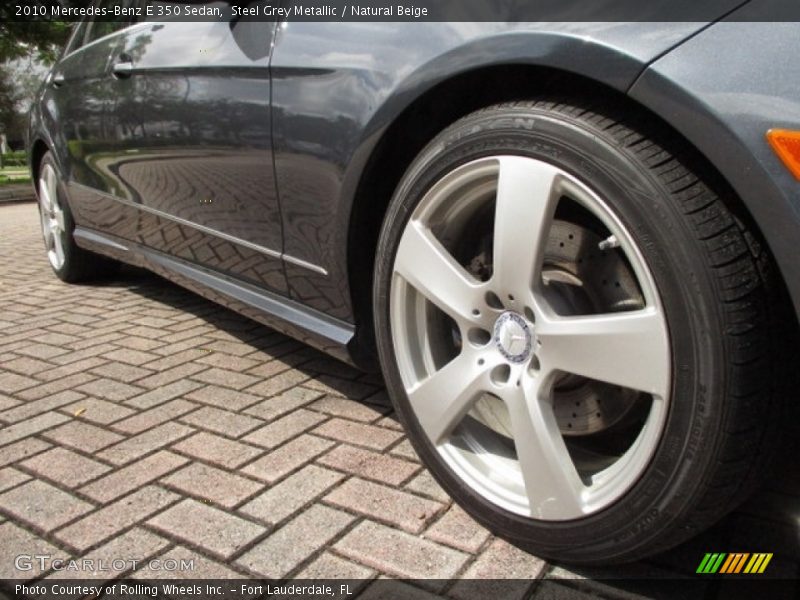 Steel Grey Metallic / Natural Beige 2010 Mercedes-Benz E 350 Sedan