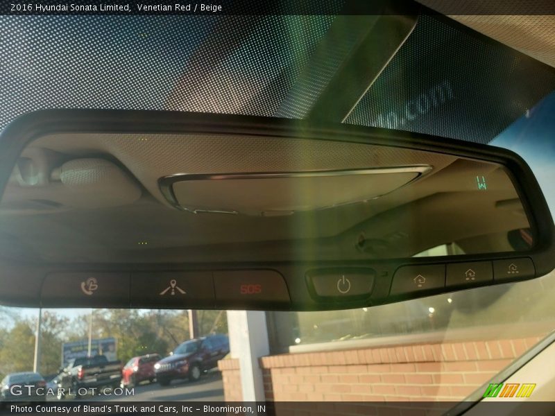 Venetian Red / Beige 2016 Hyundai Sonata Limited