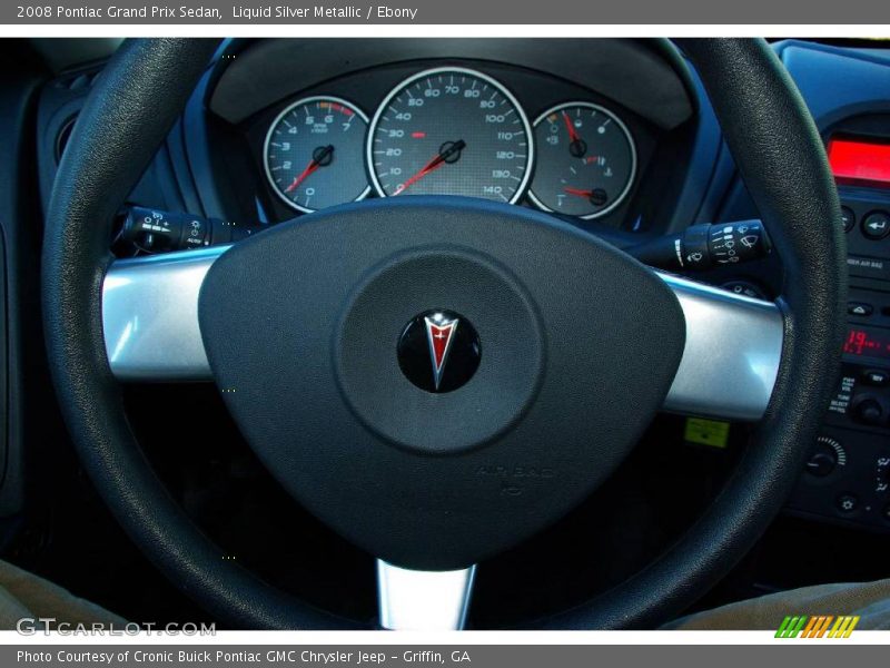 Liquid Silver Metallic / Ebony 2008 Pontiac Grand Prix Sedan