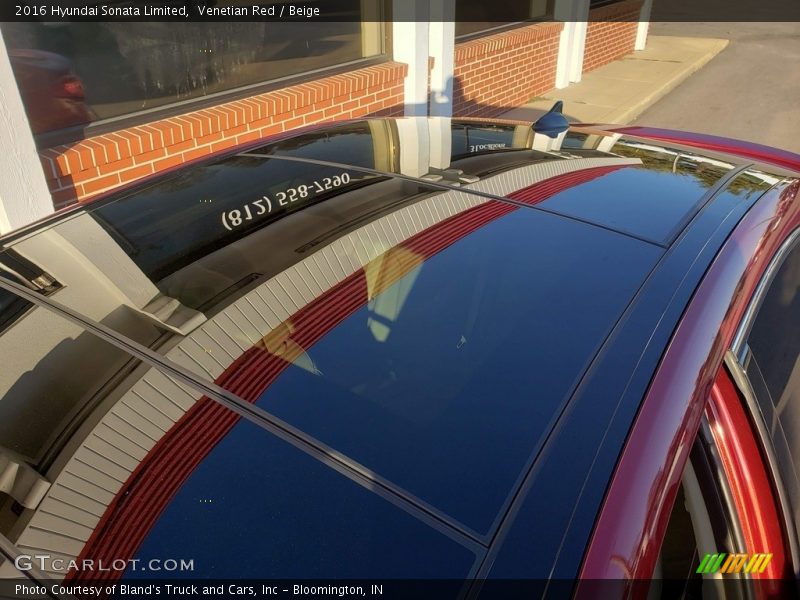 Venetian Red / Beige 2016 Hyundai Sonata Limited