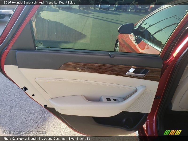 Venetian Red / Beige 2016 Hyundai Sonata Limited