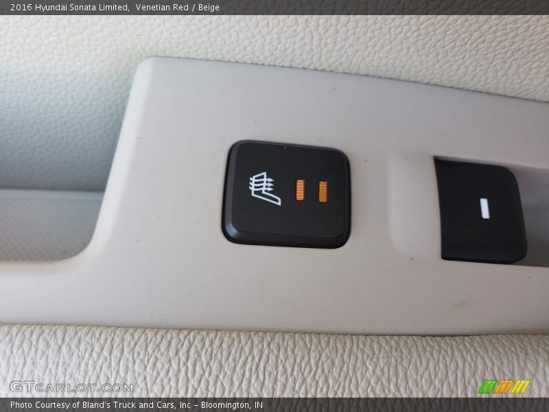 Venetian Red / Beige 2016 Hyundai Sonata Limited