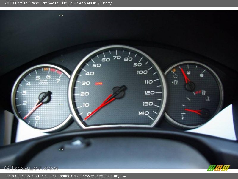 Liquid Silver Metallic / Ebony 2008 Pontiac Grand Prix Sedan