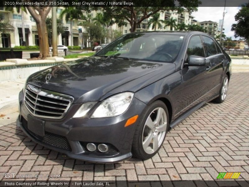 Steel Grey Metallic / Natural Beige 2010 Mercedes-Benz E 350 Sedan