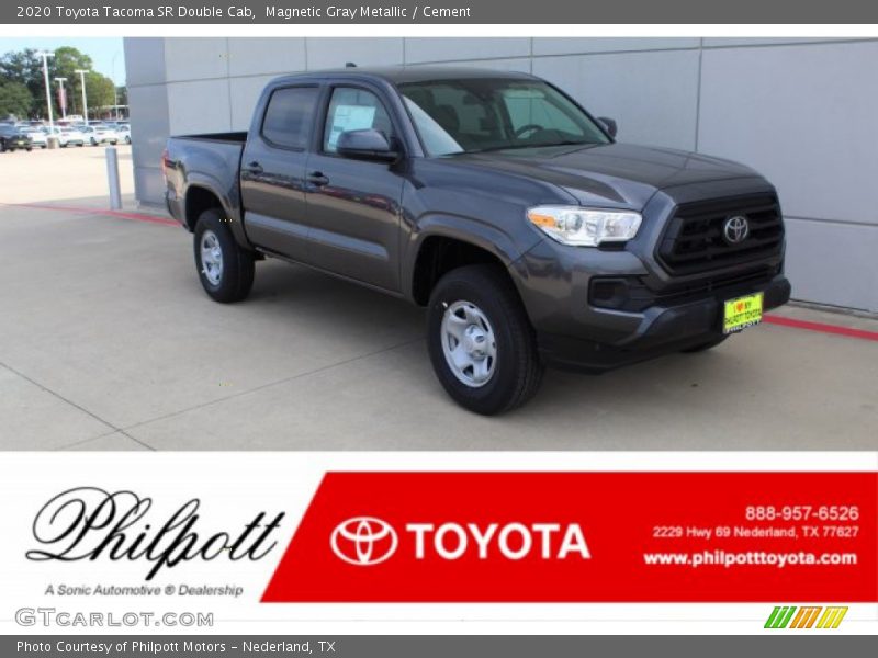 Magnetic Gray Metallic / Cement 2020 Toyota Tacoma SR Double Cab