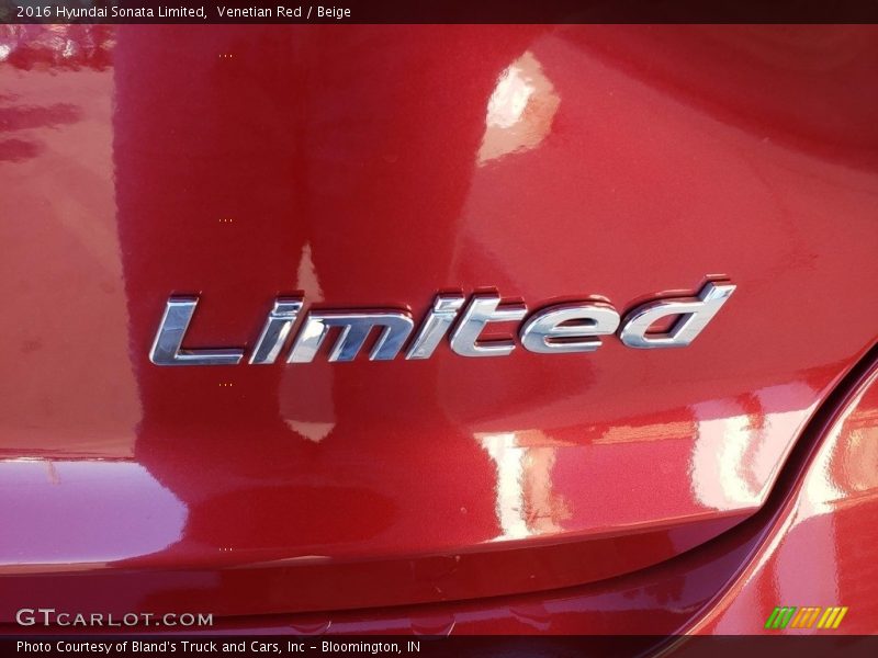 Venetian Red / Beige 2016 Hyundai Sonata Limited