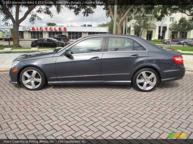 Steel Grey Metallic / Natural Beige 2010 Mercedes-Benz E 350 Sedan