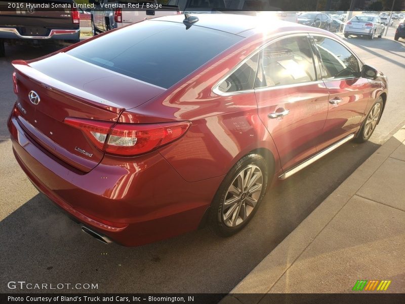 Venetian Red / Beige 2016 Hyundai Sonata Limited
