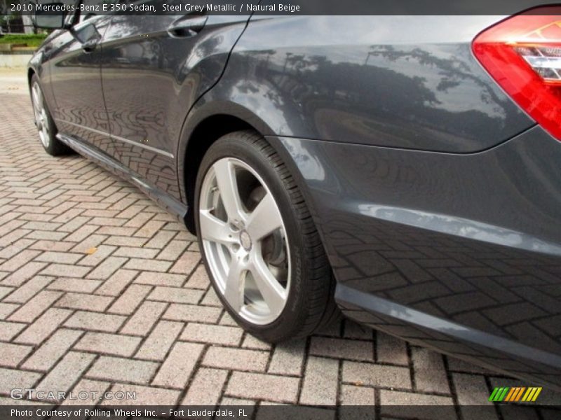 Steel Grey Metallic / Natural Beige 2010 Mercedes-Benz E 350 Sedan