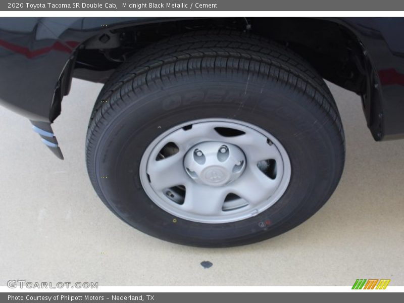 Midnight Black Metallic / Cement 2020 Toyota Tacoma SR Double Cab