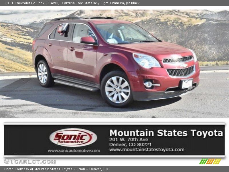 Cardinal Red Metallic / Light Titanium/Jet Black 2011 Chevrolet Equinox LT AWD
