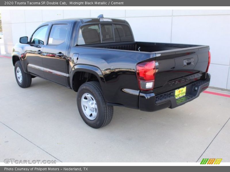 Midnight Black Metallic / Cement 2020 Toyota Tacoma SR Double Cab
