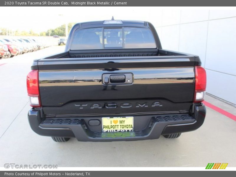 Midnight Black Metallic / Cement 2020 Toyota Tacoma SR Double Cab