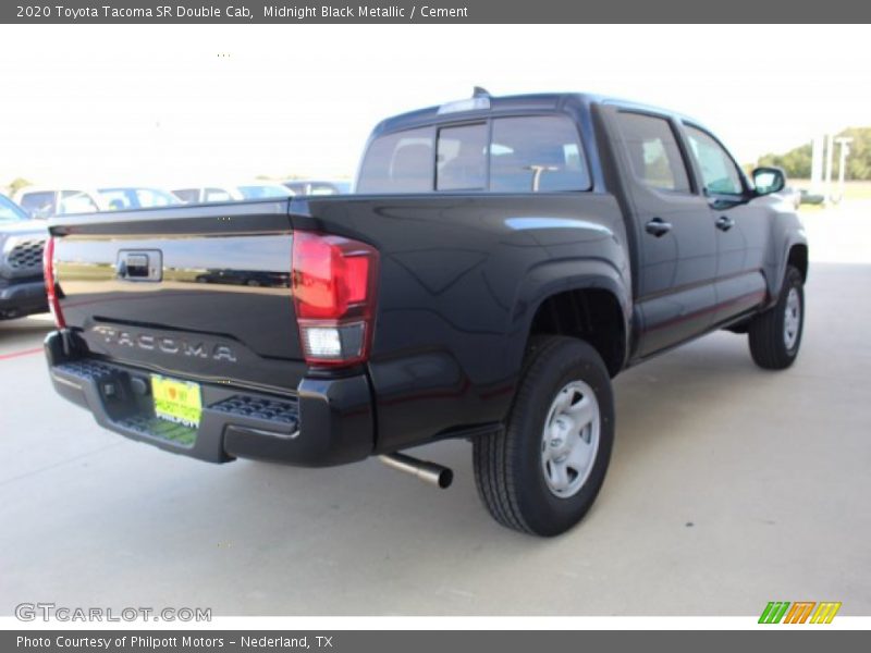 Midnight Black Metallic / Cement 2020 Toyota Tacoma SR Double Cab