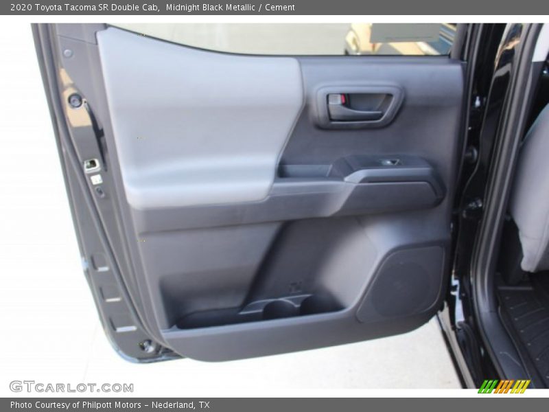 Midnight Black Metallic / Cement 2020 Toyota Tacoma SR Double Cab