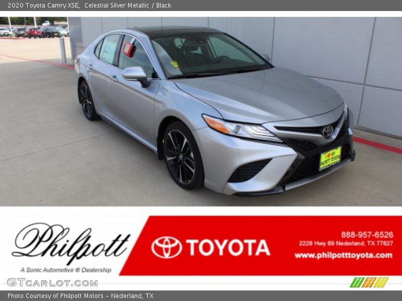 Celestial Silver Metallic / Black 2020 Toyota Camry XSE