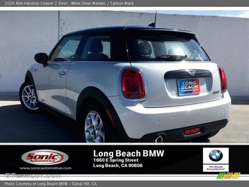White Silver Metallic / Carbon Black 2020 Mini Hardtop Cooper 2 Door